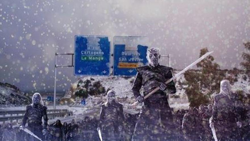 Memes de la nieve en Murcia