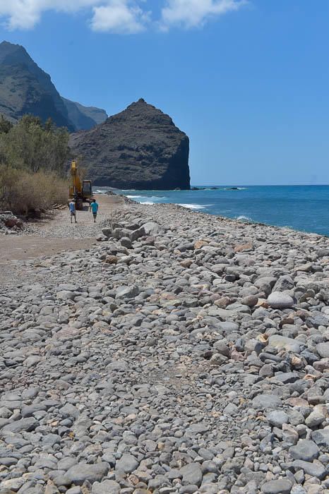 Obras en la playa de La Aldea