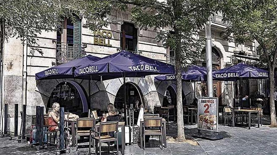 Restaurante de la plaza de EspaÃ±a de Palma donde ocurrieron los hechos en noviembre pasado.