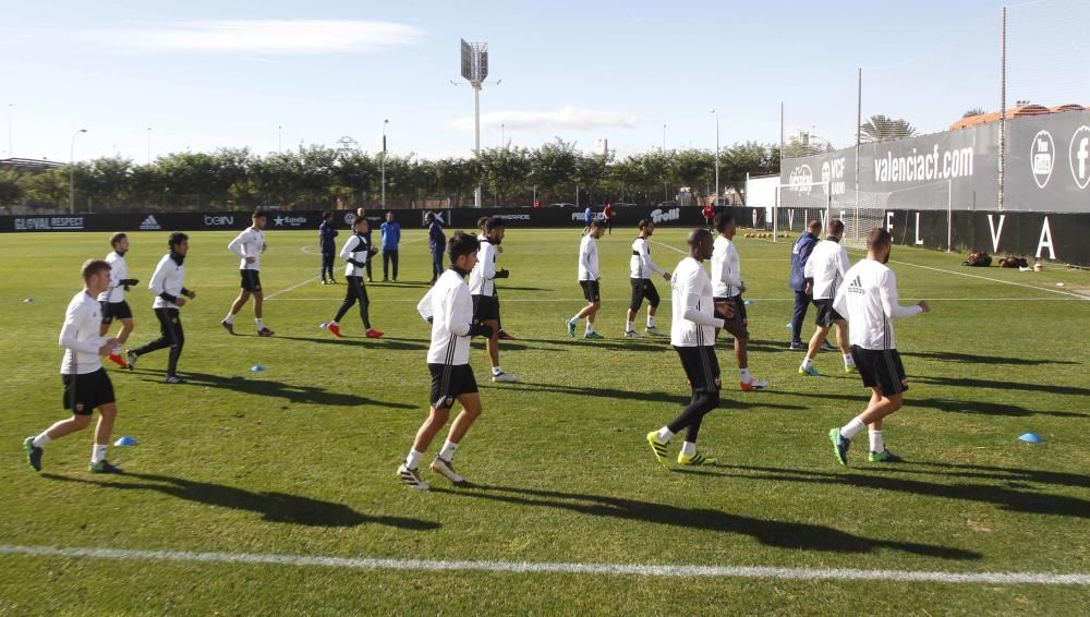 Las mejores imágenes del entrenamiento del Valencia CF