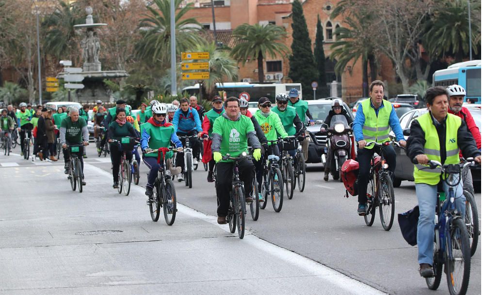 Marcha ciclista por un Bosque Urbano