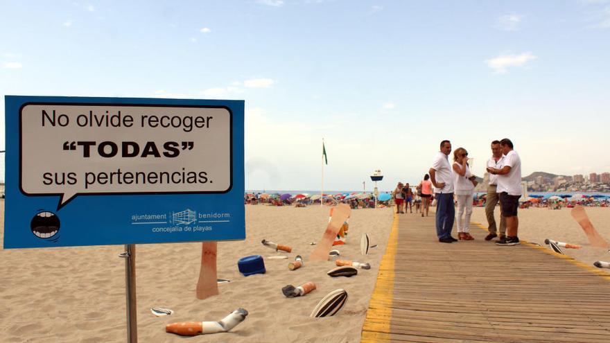 Suciedad a gran escala en las playas de Benidorm