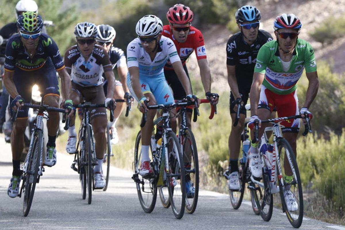 Las imágenes de la etapa de la Vuelta Las imágenes de la etapa de la Vuelta