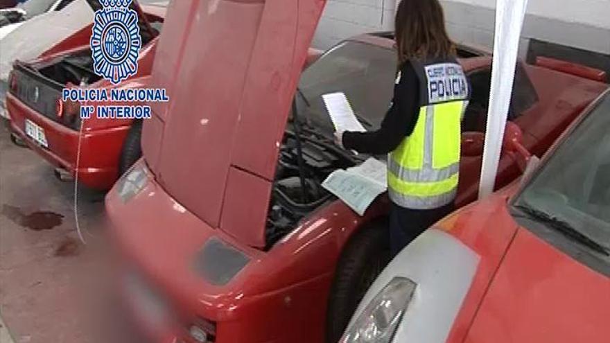 Desmantelan un taller clandestino que fabricaba réplicas de Ferrari y Lamborghini