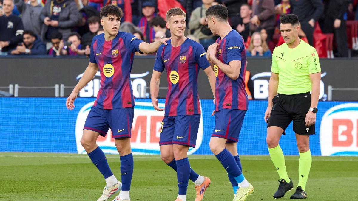 Lewandowski, Dani Olmo, Cubarsí