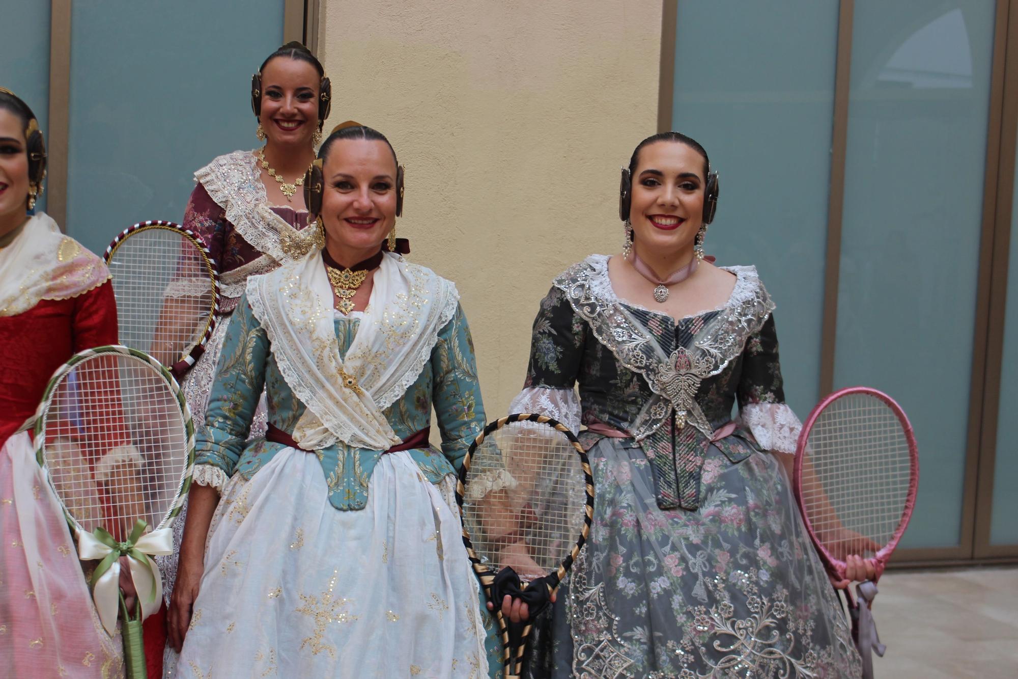 Las candidatas a falleras mayores de València, en la Batalla de Flores