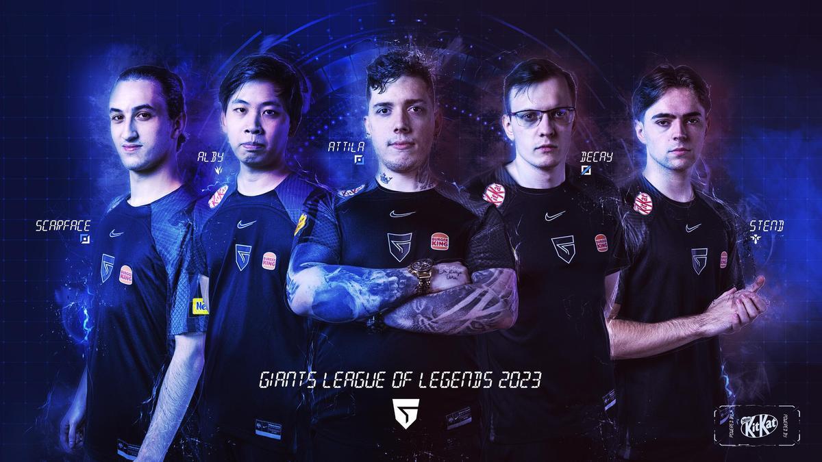 Giants presenta su quinteto de League of Legends.