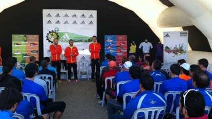 Un momento del Adidas Running Day, celebrado en la playa de La Malagueta.