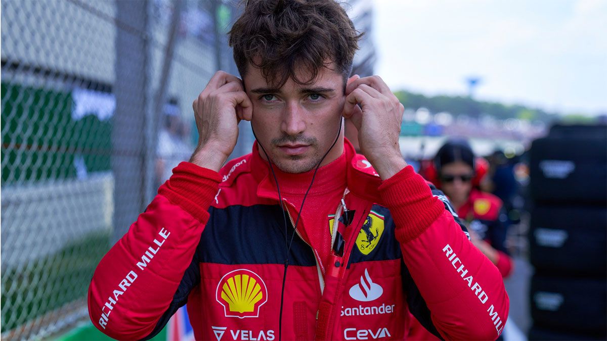 Leclerc terminó muy enfadado con su equipo en Brasil