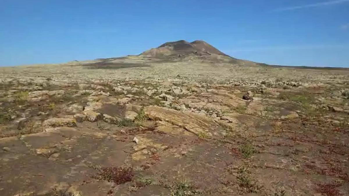 Imagen del Malpaís de La Arena, en Fuerteventura.