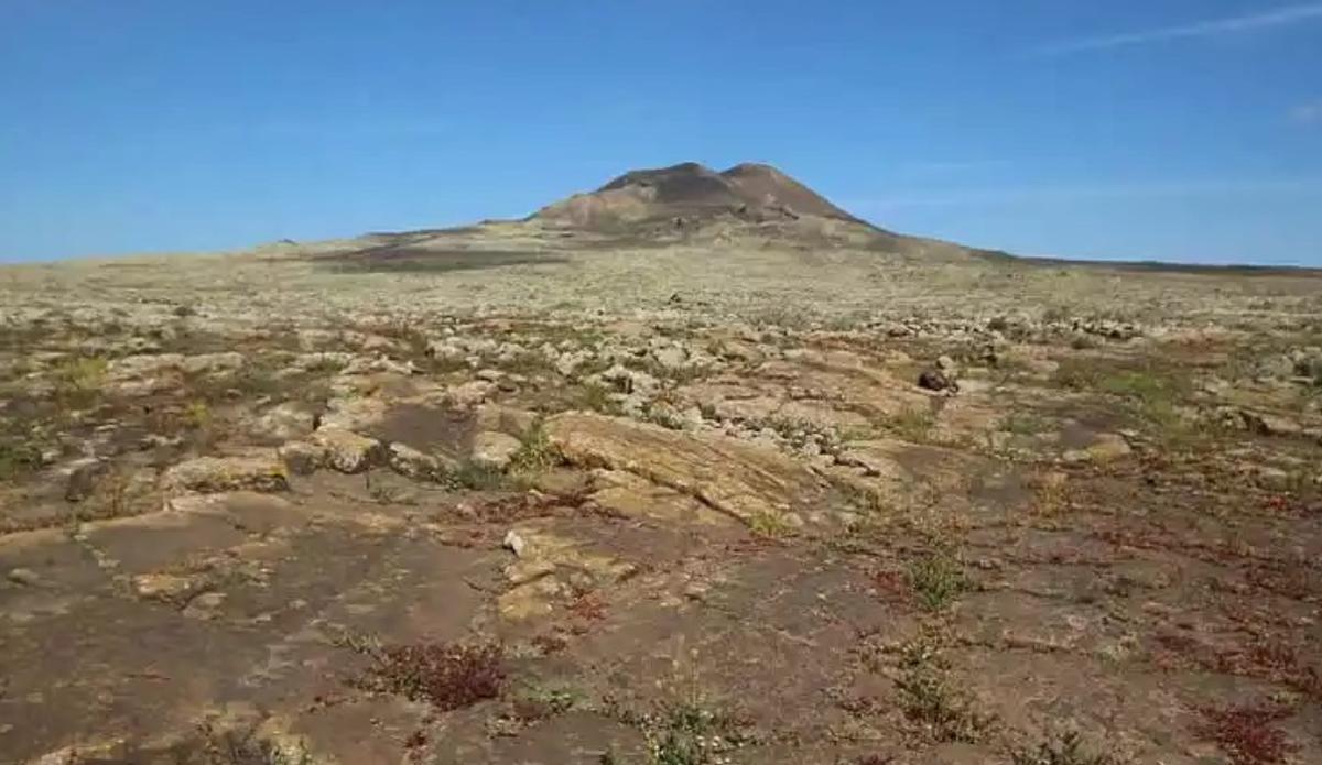 Imagen del Malpaís de La Arena, en Fuerteventura.