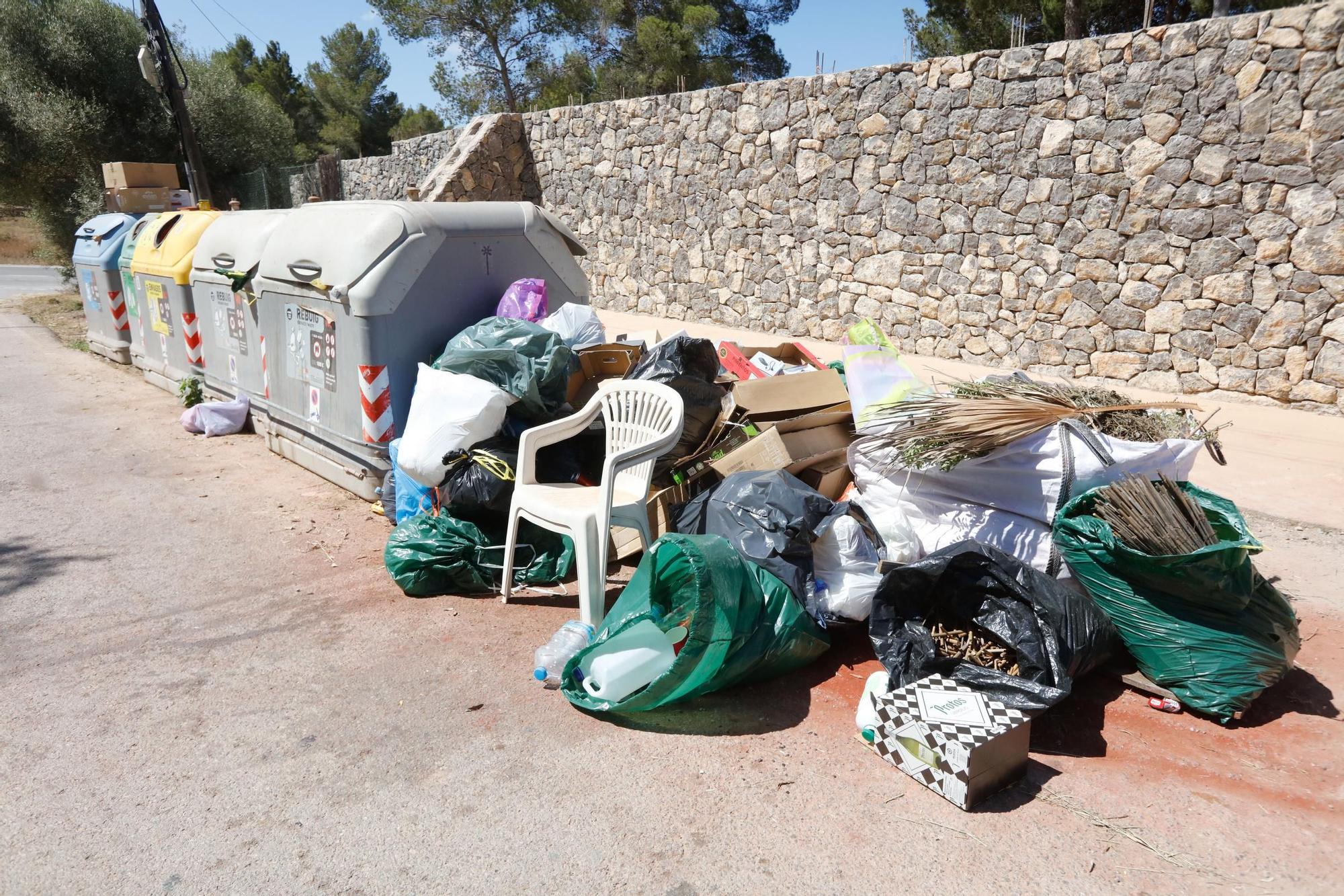 Primer día de huelga de basuras en Ibiza