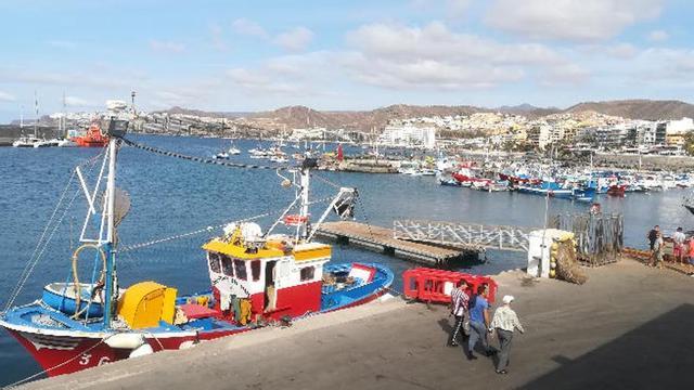 Puerto de Arguineguín, en el municipio de Mogán.