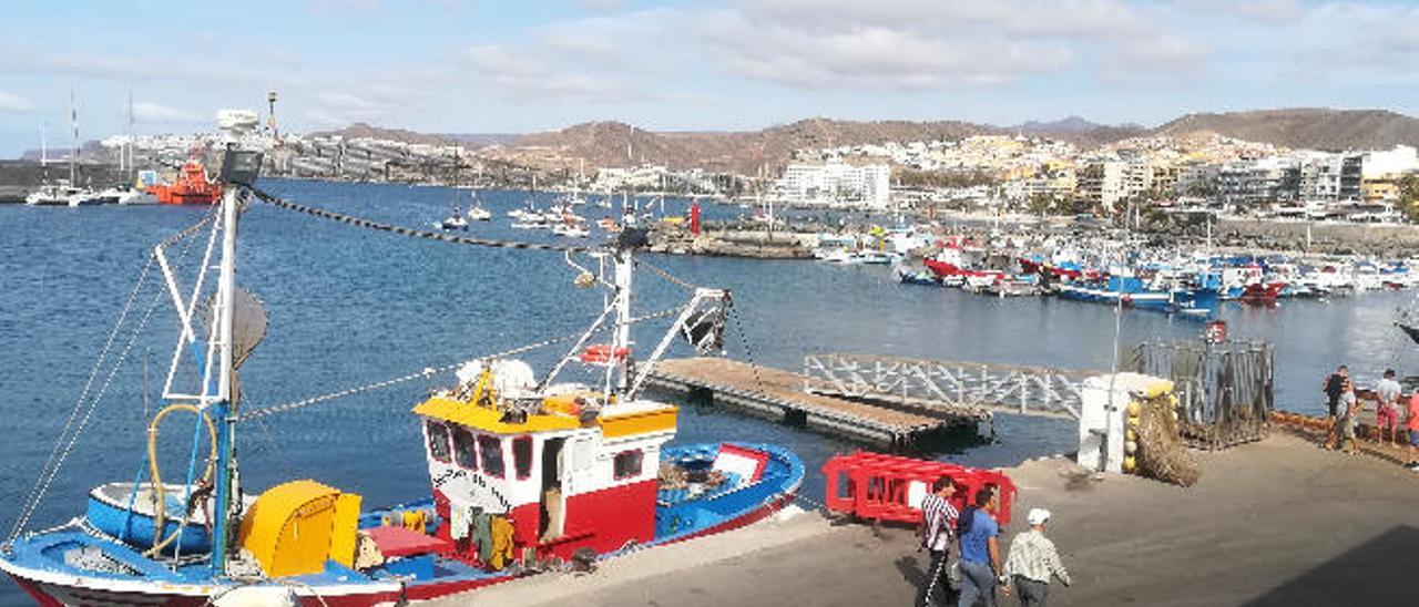 Puerto de Arguineguín, en el municipio de Mogán.