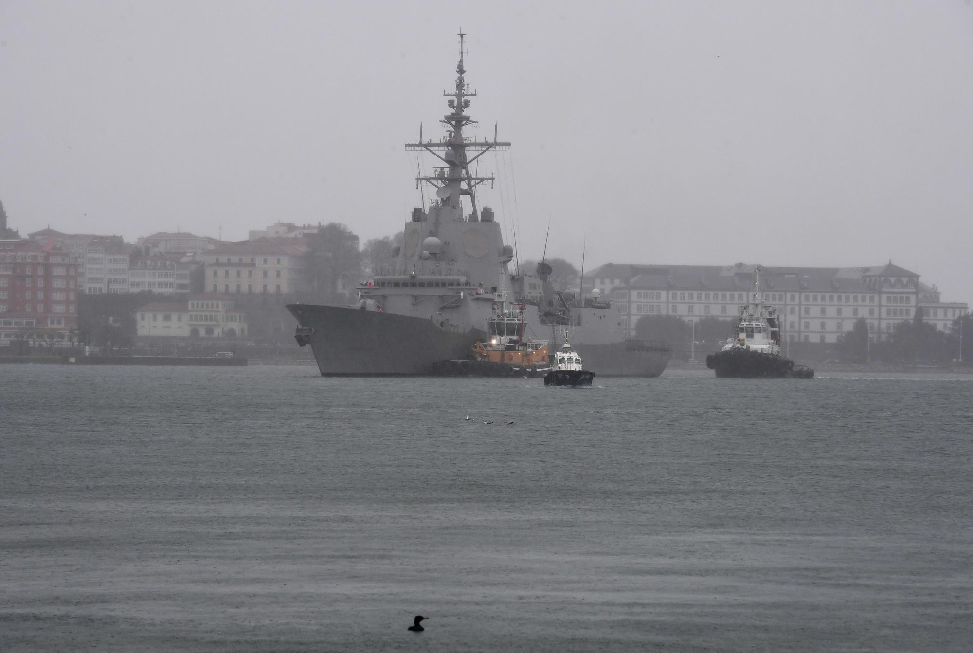 La fragata 'Méndez Núñez' llega a puerto