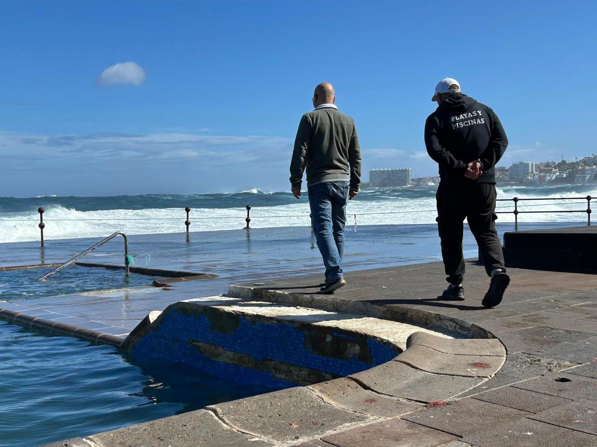 Las zonas más afectada son las piscinas naturales de Jóver, Bajamar y Punta del Hidalgo.