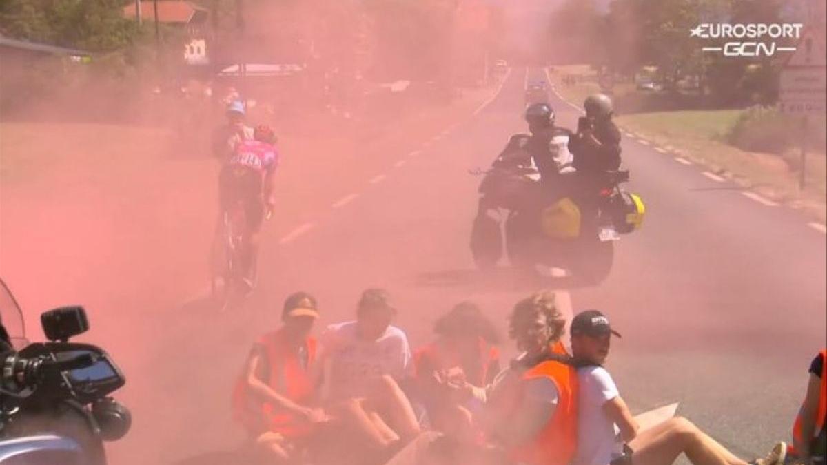 Imagen de los incidentes durante la ronda gala.