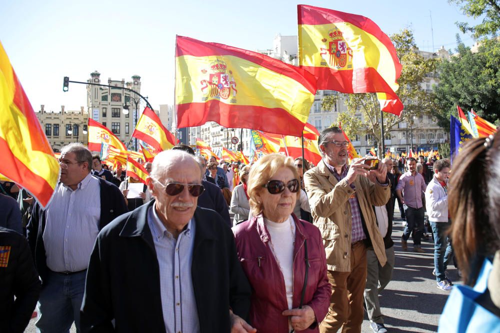 Manifiestación en València contra los 'països catalans'