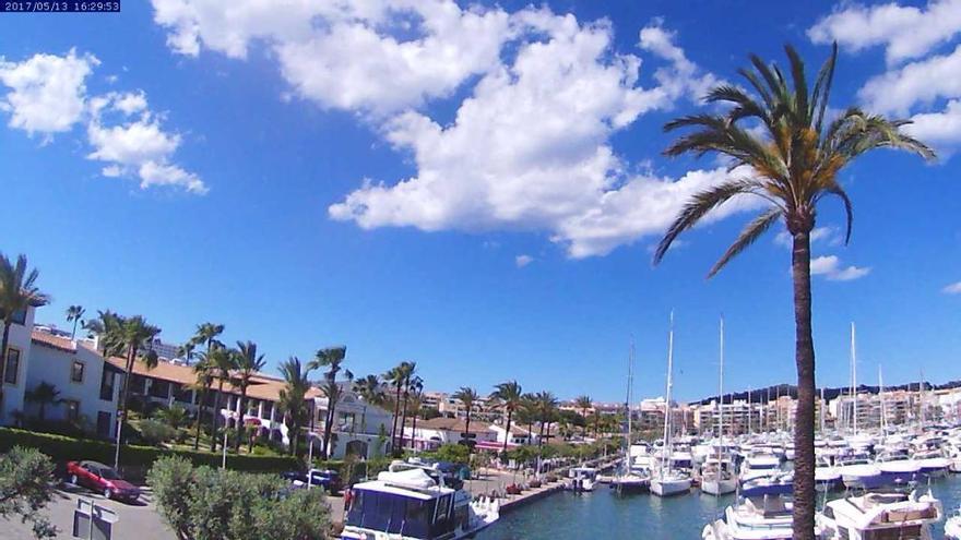 Klare Luft und viel Sonne am Samstagnachmittag (13.5.) in Port d&#039;Alcúdia.