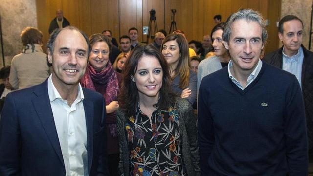 Andrea Levy e íñigo de la Serna, este domingo en Santander.