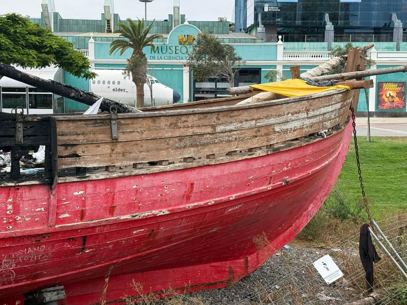 Mal estado de la réplica de 'La Niña III'
