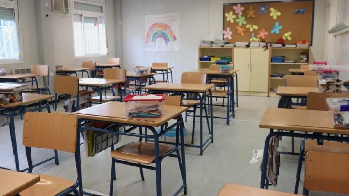 Un aula vacía en un centro educativo.