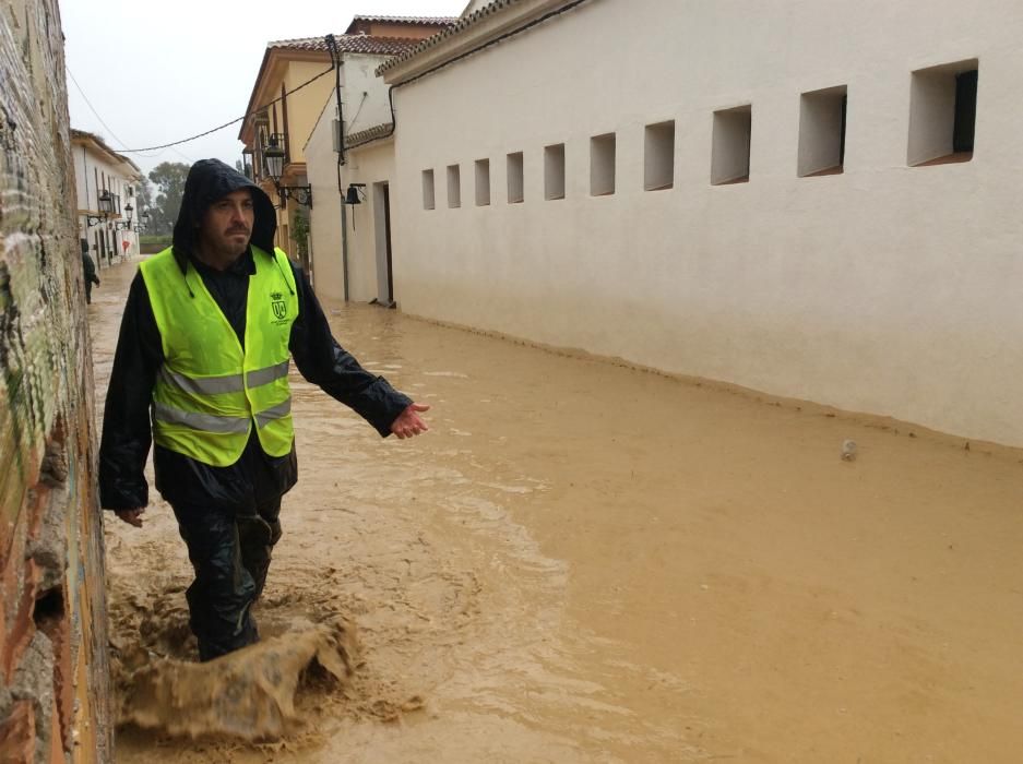 Las imágenes del temporal de lluvia en Málaga