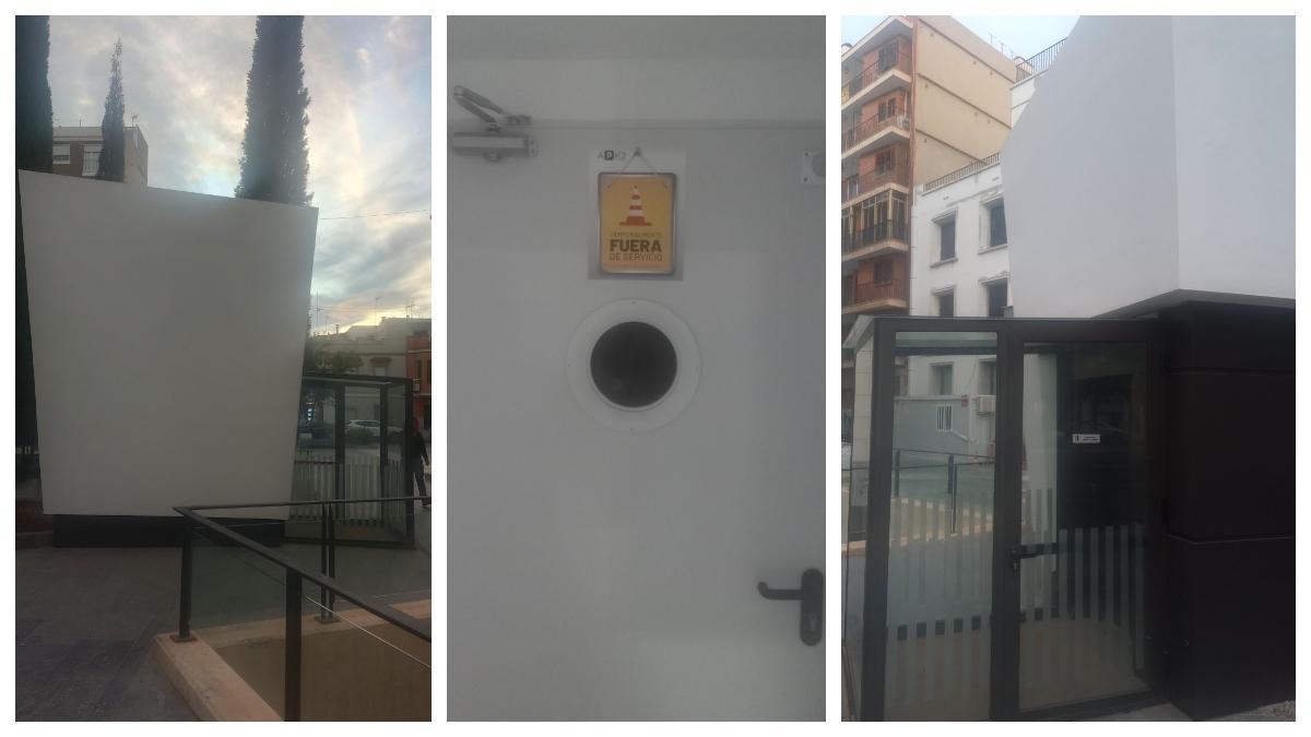 El nuevo ascensor de la plaza España de Almassora, que lleva al párking subterráneo, lleva dos meses sin funcionar.