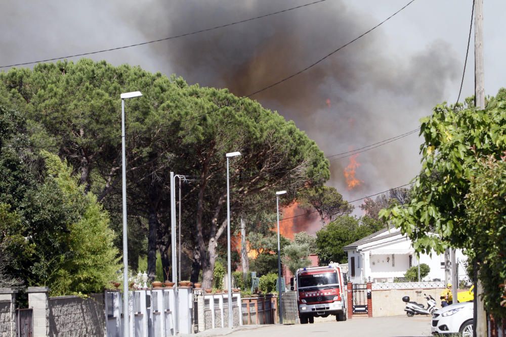 Incendi a Santa Coloma de Farners