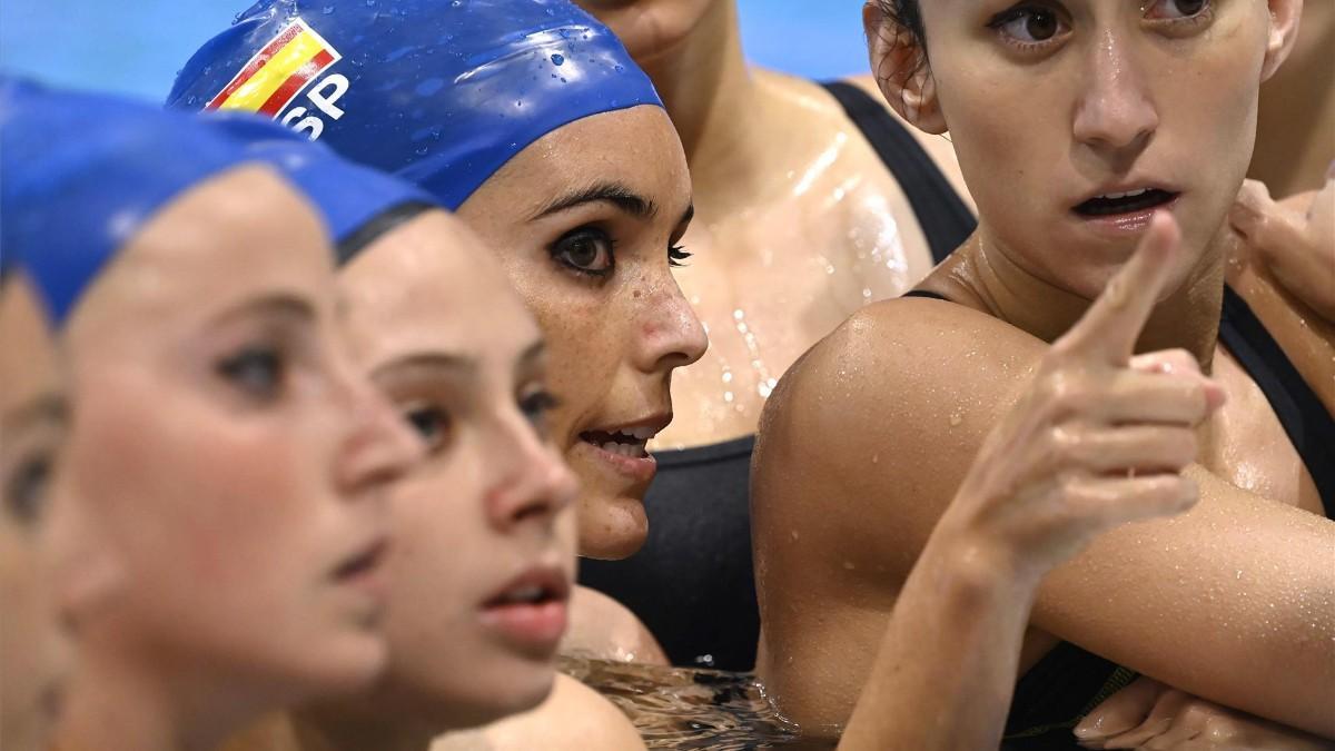 Ona Carbonell, en un momento de la competición en Budapest