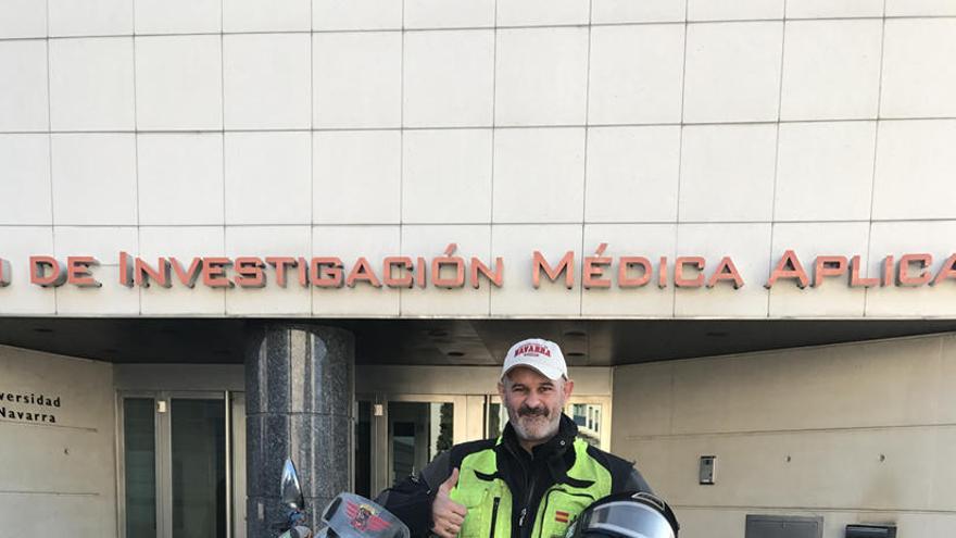 Un ourensano, el primero en alcanzar Cabo Norte en una Vespa y en invierno