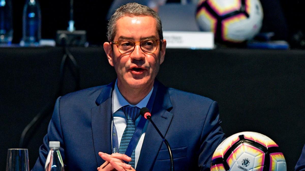 Rogerio Caboclo, en un acto