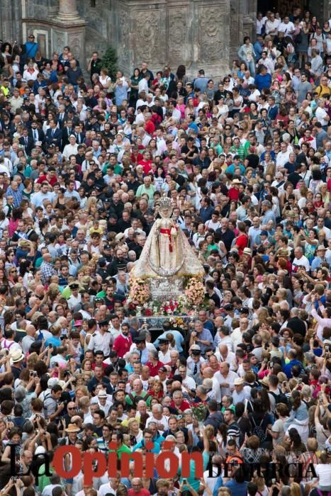 Salida de la Virgen de la Fuensanta desde la Cated