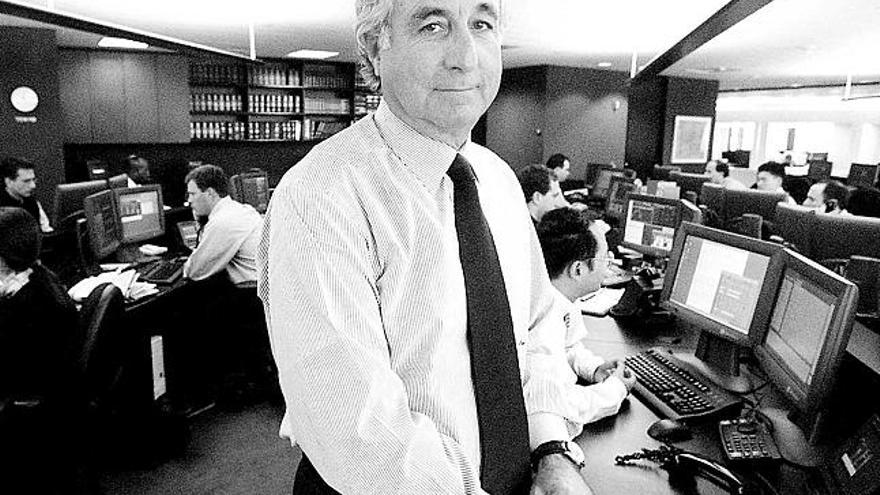 Bernard Madoff, en sus oficinas de Manhattan.