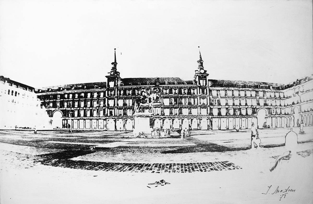 'Plaza Mayor Madrid' (1978), de Isabel Matesos.