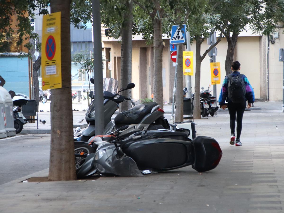 Vandalismo en Sants, tras los conciertos de la Mercè 2022