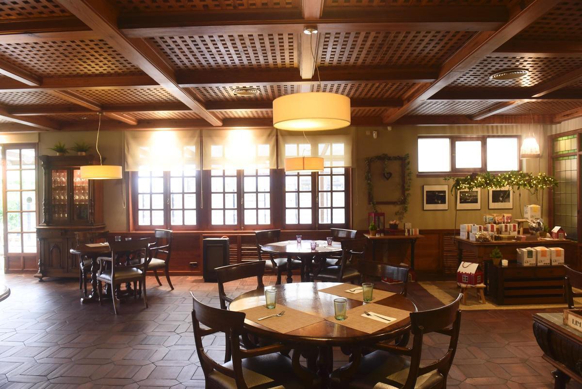 El comedor de El Gallo de Oro.