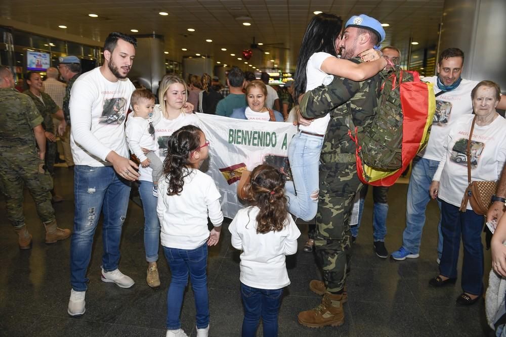 Llegada de 263 efectivos de la Brigada Canarias XVI de su misión en Líbano