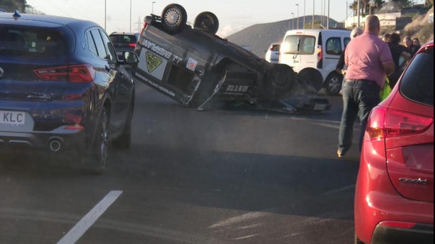 Imagen del accidente en Candelaria.