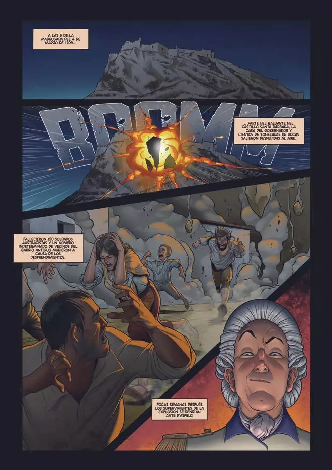 La epidemia de cólera, el bombardeo del Mercado y el nacimiento de las Hogueras en cómic