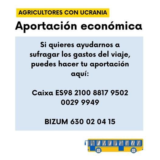 Campaña de recogida de Agricultores con Ucrania.