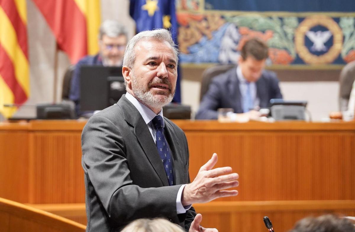 El president d'Aragó, Jorge Azcón, intervé a les Corts per parlar de la sentència de Sixena