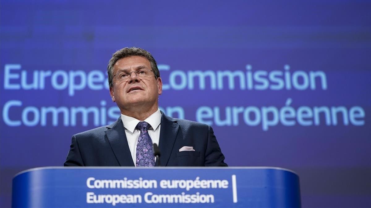 El vicepresidente de relaciones institucionales de la Comisión Europea, Maros Sefcovic.