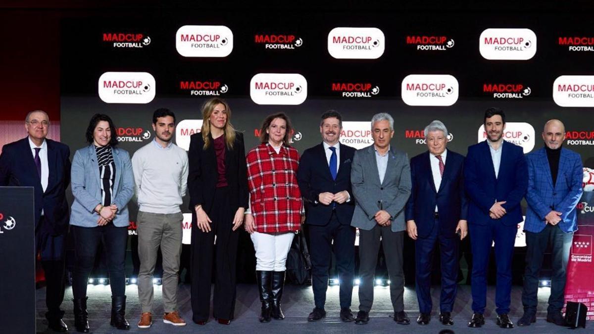 Presentación MADCUP Football 2026 en el estadio Metropolitano