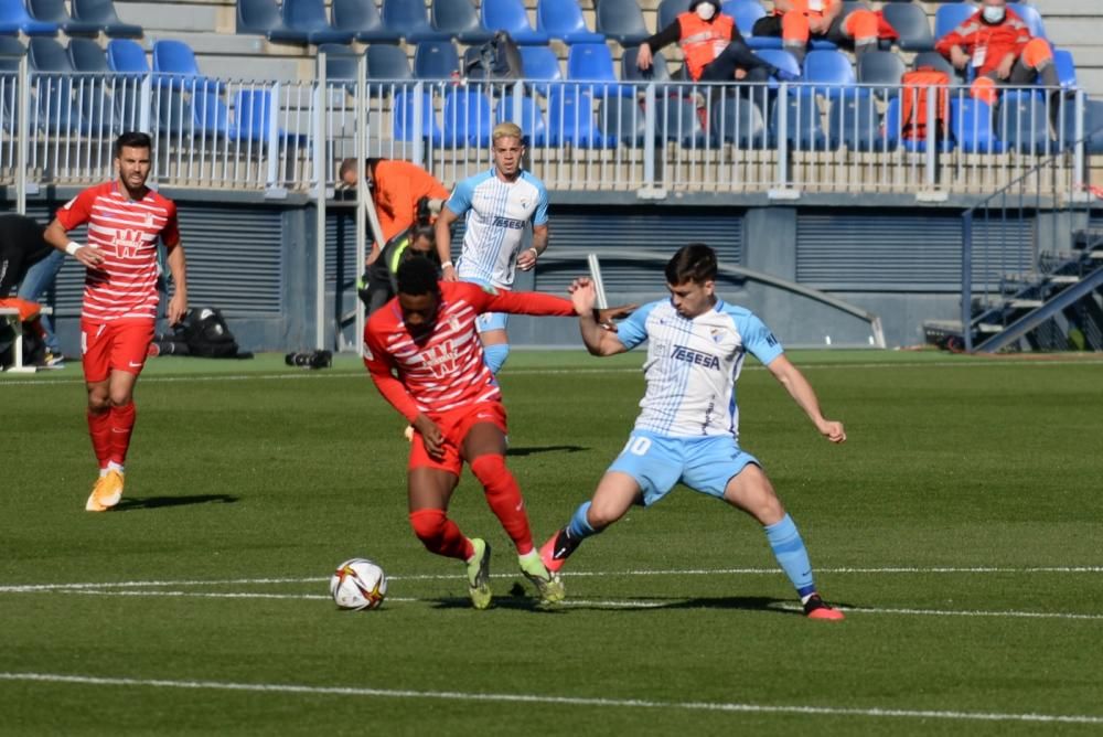 Partido de la Copa del Rey entre el Málaga CF y el Granada.