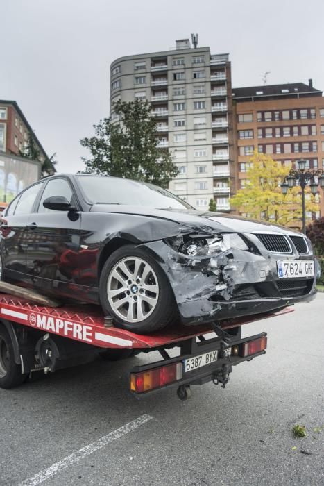 Accidente en la plaza Castilla