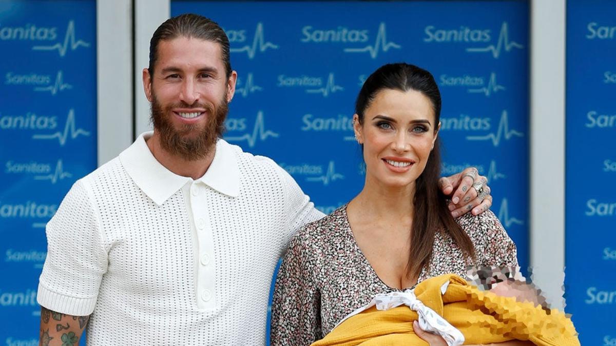 Pilar rubio y Sergio Ramos salen del hospital