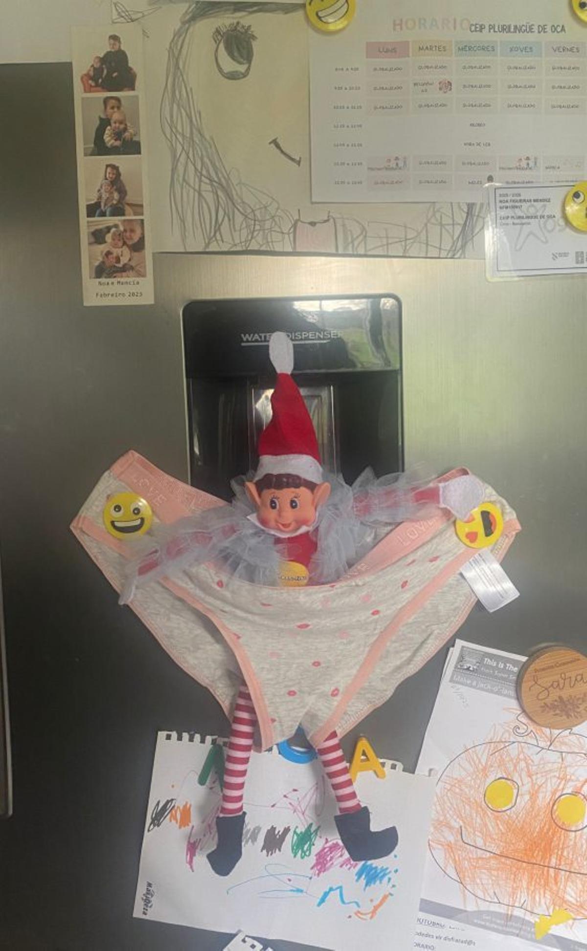 Atrapado en la nevera.