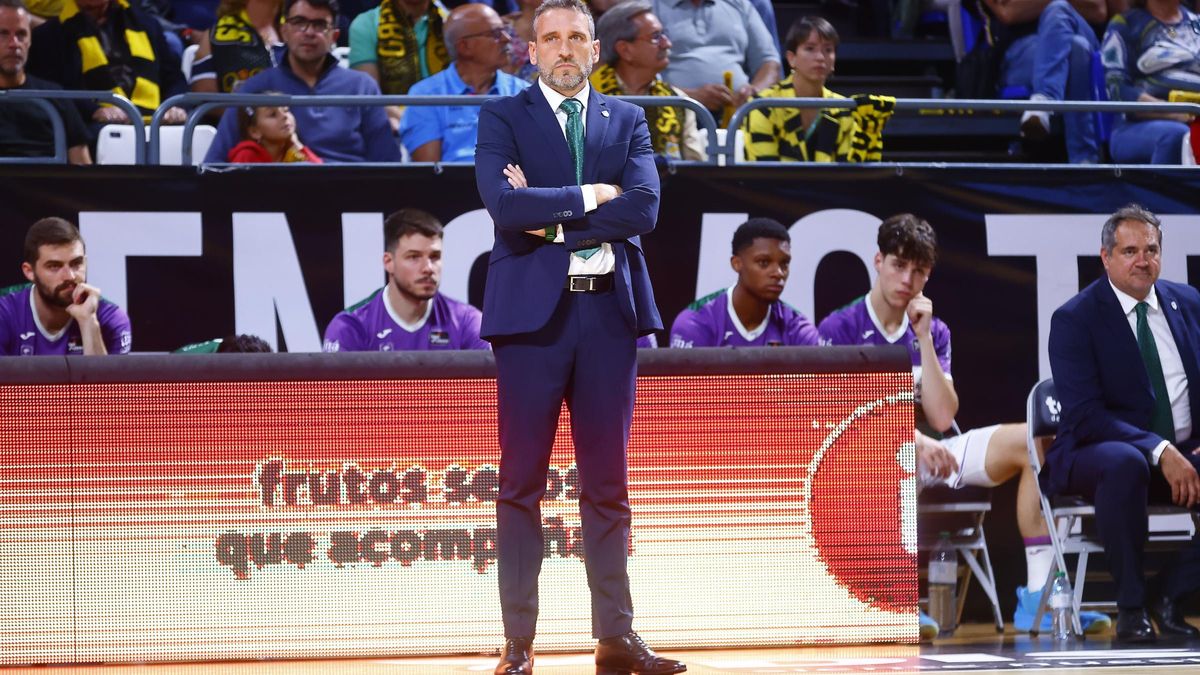 Ibon Navarro, durante el partido en La Laguna.