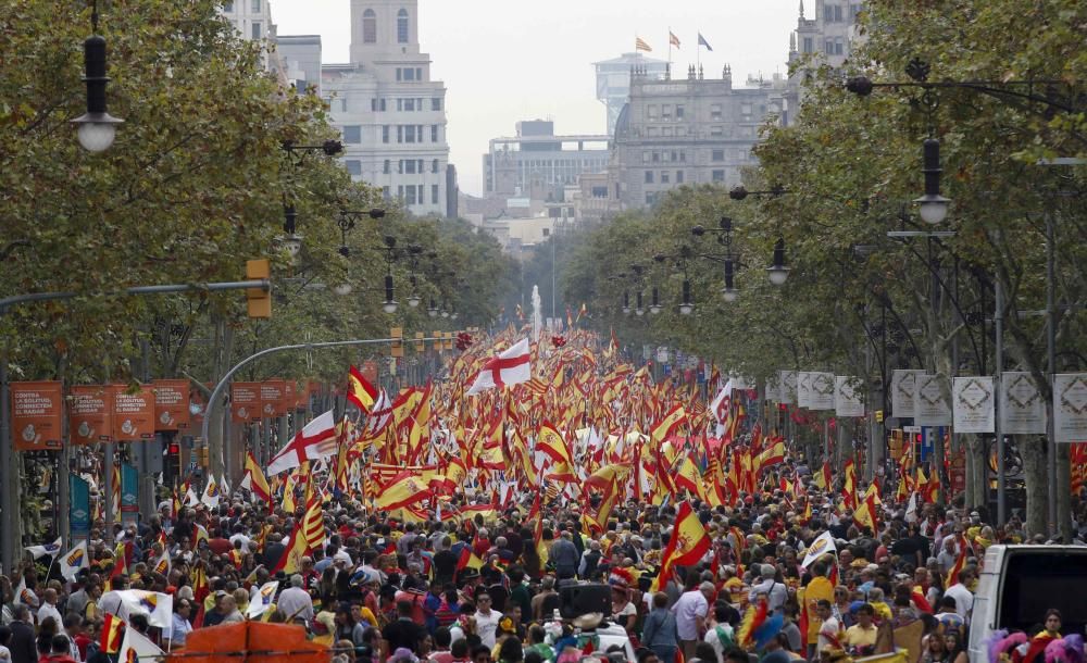 Manifestació del 12 d'octubre a Barcelona